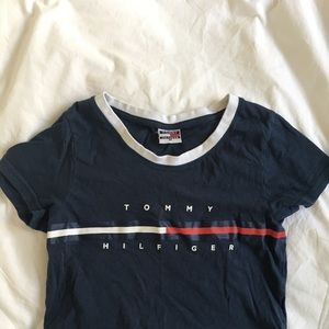 Tommy Hilfiger navy blue crop top!
